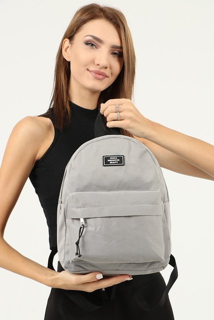 Black 2-compartment backpack