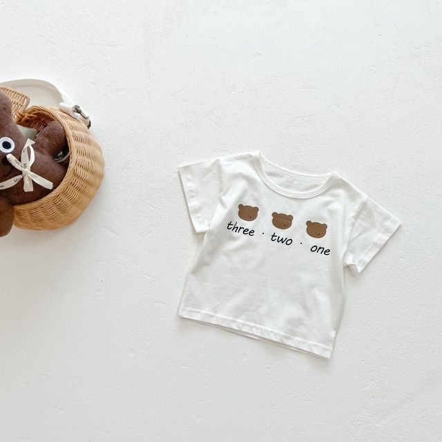 Summer new baby belt shorts T-shirt set 2022 summer boy bear short-sleeved shirt boy belt shorts two-piece baby set