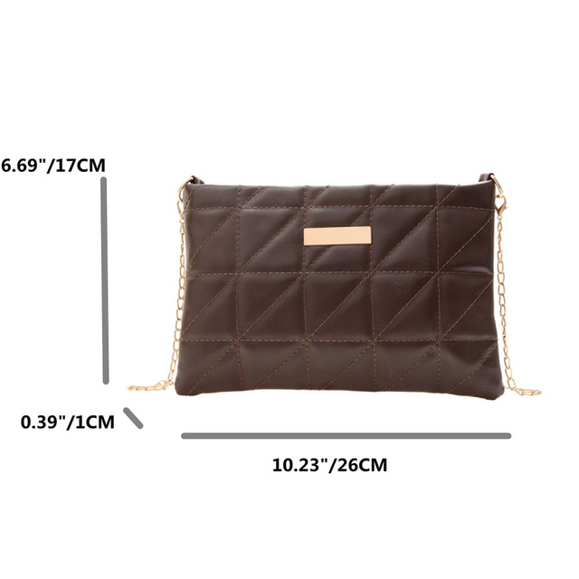 Women Shoulder Bags Fashion PU Leather Underarm Bags Pure Color All-Match Lattice Style Shopping Bags Designer Clutch