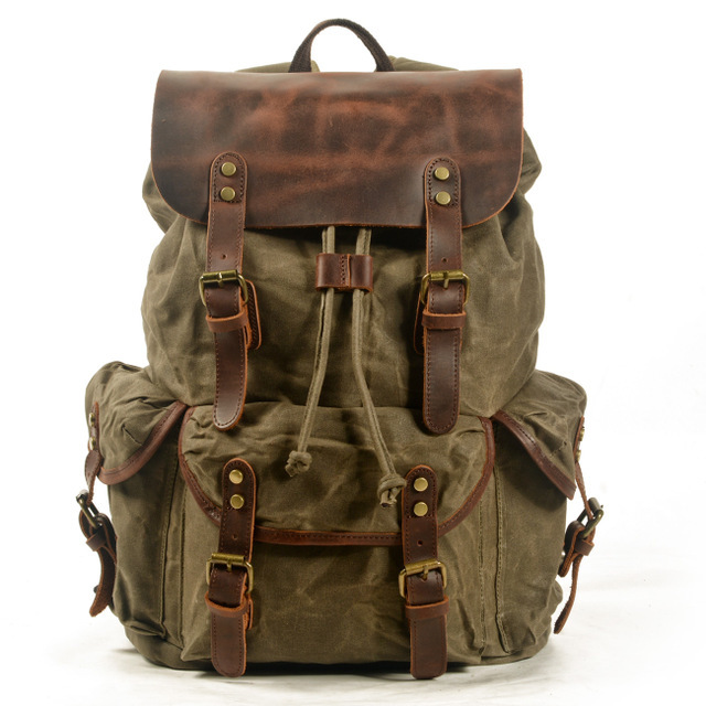 Vintage Backpack Women Canvas Large Capacity Travel Backpack Female Laptop Backpack Waterproof Backpack For Women