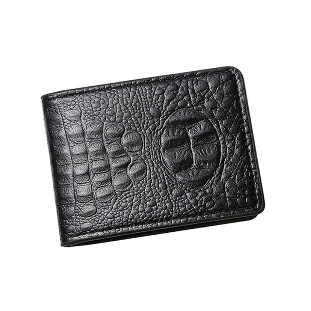 Practical Crocodile Pattern Leather Men Women Nice Car Driver License Wallet Clip Document ID Credit Card Holder Portable Cover