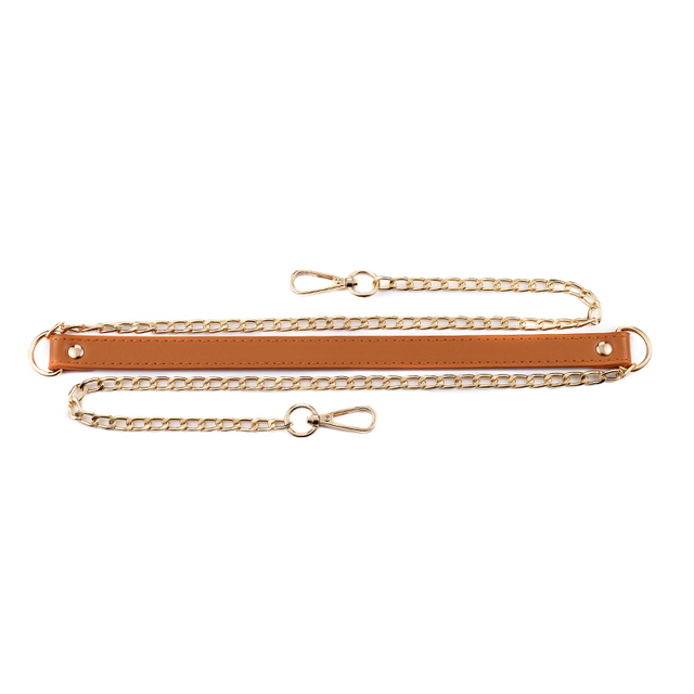 120cm Bag Chain Replacement Metal Chain PU Leather Bag Straps DIY Handbag Handles Shoulder Straps Accessories Bag Handles