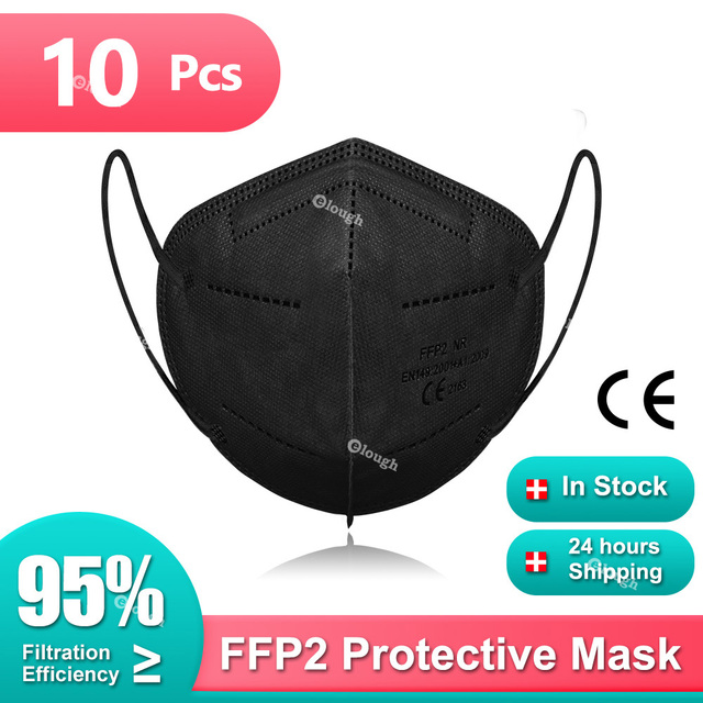 FFP2 أقنعة KN95 Mascarillas هومولوكادا 5 طبقات ffp2fan CE قناع الجهاز التنفسي FPP2 قناع وجه واقي KN 95 Masque الكبار