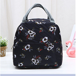 Functional Style Cooler Lunch Box Portable Insulated Canvas Lunch Handbag Thermal Food Picnic Lunch Bags For Women Kids