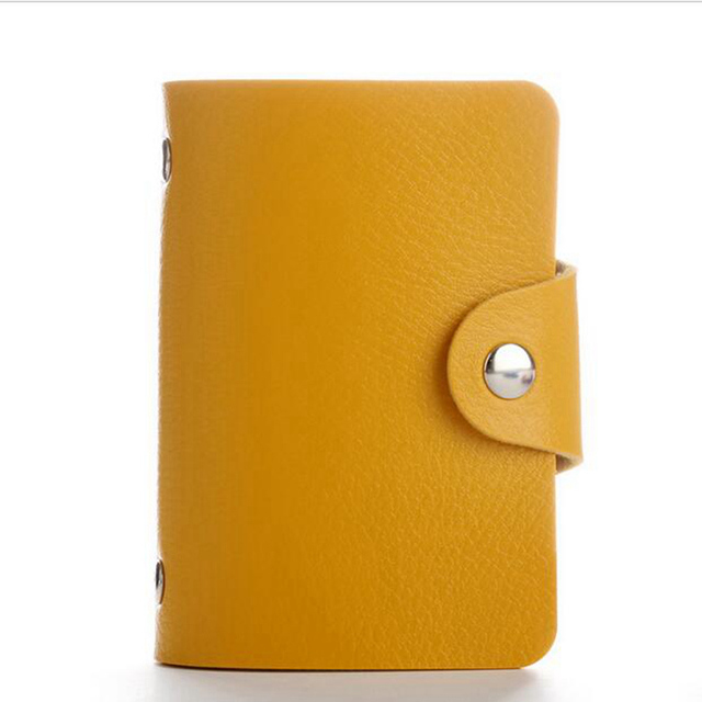 Fashion PU Leather 24 Bit ID Card Holder Multifunctional Business Bank Card Case Men Women Credit Passport RFID Wallet Bag Wallet