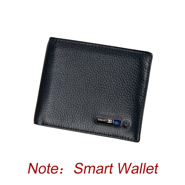 Smart Anti-lost Wallet Tracker Genuine Leather Men Wallets Soft Bluetooth Compatible Leather Wallet Male Luxury Men Wallet