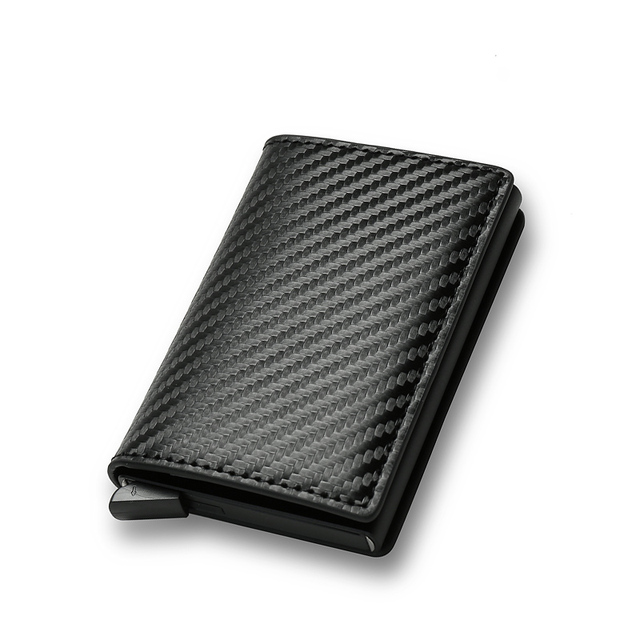 Carbon Fiber Rfid Card Holder Men Wallets Money Bag Male Vintage Black Male Wallet 2021 Leather Small Small Slim Wallets Wallets