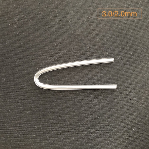 100pcs ForSound Made Preformed BTE Hearing Aid Earmold Tubing Bent Tubing PVC Tube Tubing Choose From 3.6mm 3.3mm 3.1mm OD