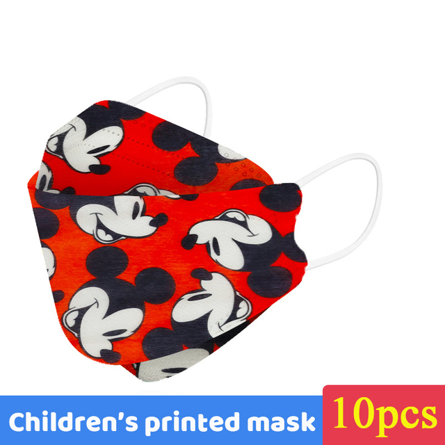 Disney Children Cartoon KN95 Face Mask 4 Layers Dust-proof Reusable Boys Girls Multicolor Collocation Printing FFP2 Mascarillas