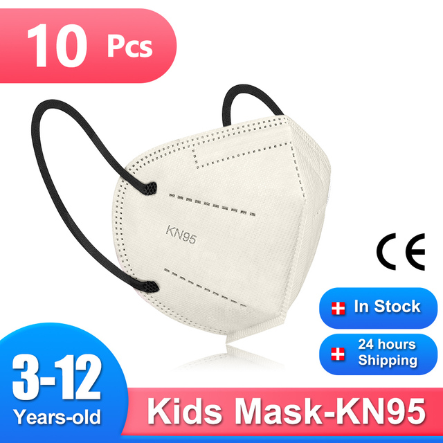 Mascarillas FPP2 Niños FFP2 9-12 Years Old Kids Child Protection Mask 5 Layers CE FFP2 Child Protection Masks KN95 KN95 Mask FFP 2