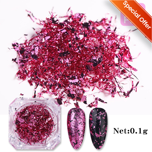 1 Box Nail Chips Sequins Paillette Crystal Nail Glitter Shining Pigment Dust Powder Nail Decoration Manicure Holographic Power