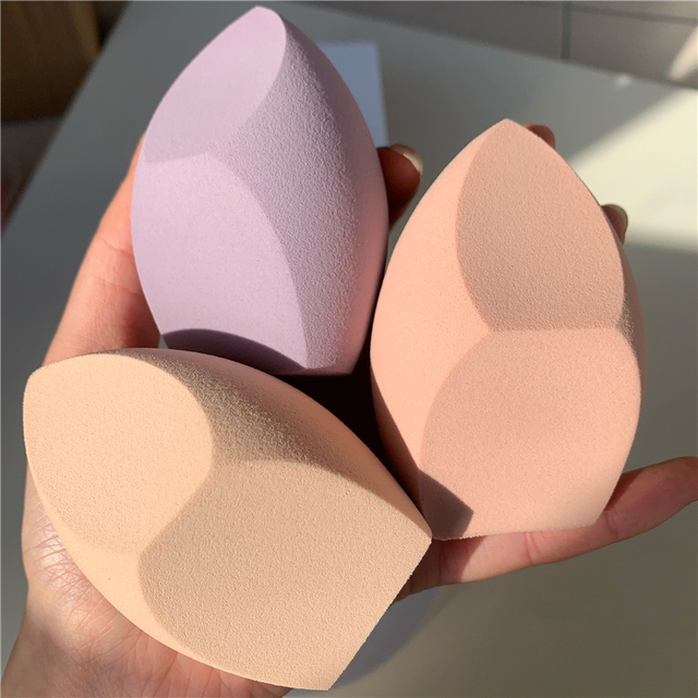 Large Makeup Sponge Foundation Powder Smooth Cosmetic Puff Cut Shape Concealer BB Cream Liquid Face Cosmetic Make Up Blender Tool