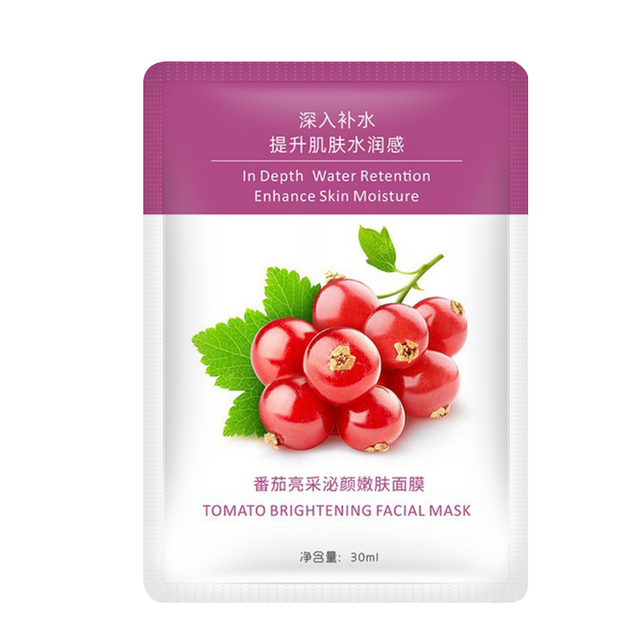 30ml Fruit Plant Face Mask Shrink Pores Brightening Moisturizing Anti-aging Sheet Masks Moisturizing Face Skin Care