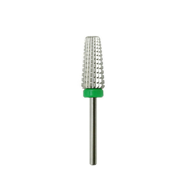 New 5 in 1 Tapered Carbide Nail Drill Bits Two-Way Carbide Drill Bits Accessories Milling Cutter for Manicure Left and Right Hand