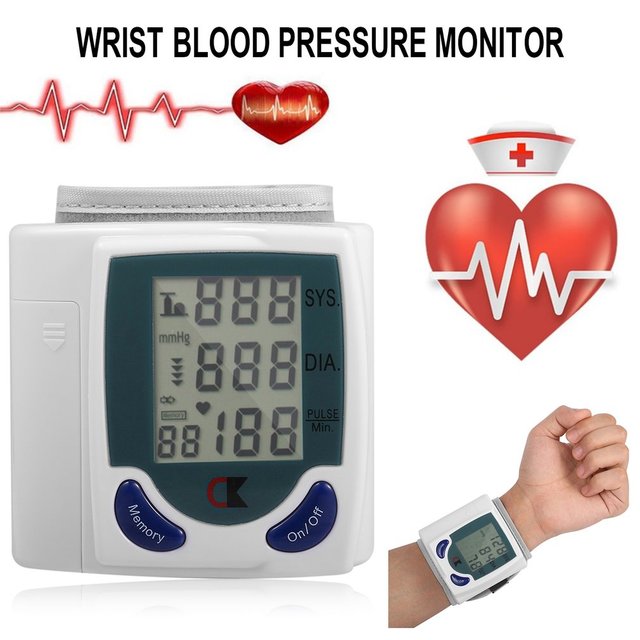 Automatic sphygmomanometer arm medical blood pressure monitor BP sphygmomanometer meter tonometer for measuring arterial pressure