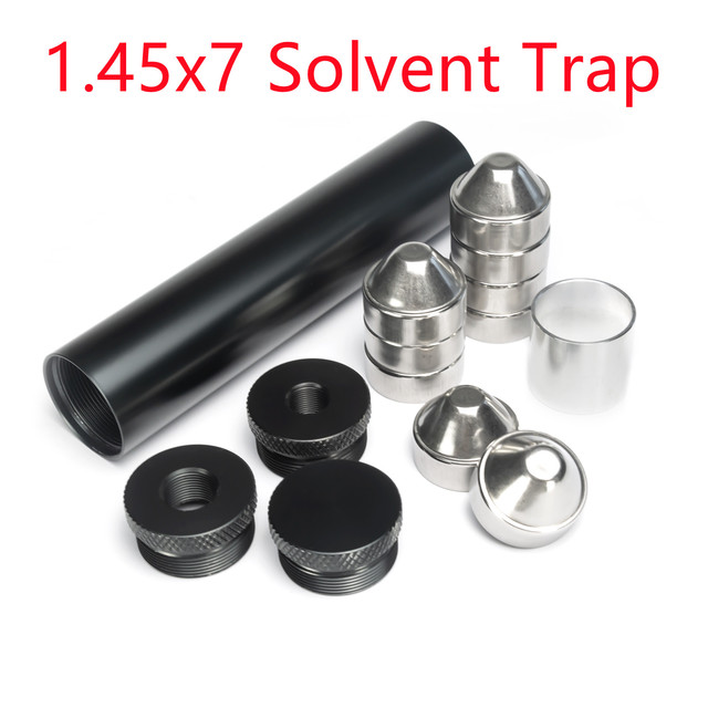 1.7x10''l, 1.45x7''l, 1.05x7''l, 1.05x6''l Cone Cups Stainless Steel Solvent Cleaning Tube With End Caps 1/2x28+5/8x24 .22 308 9mm