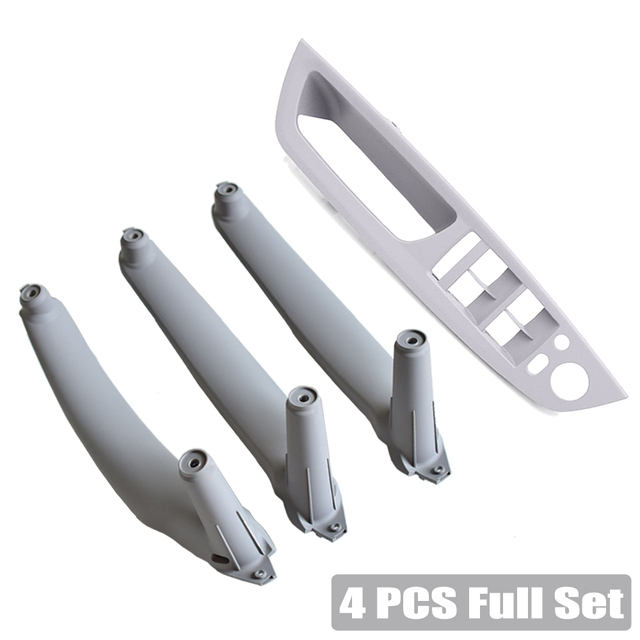 4pcs/set High Quality Left Hand Driver Door Pull Handles Kit Car Interior Replacement Parts For BMW X5 X6 E70 E71 2007-2013