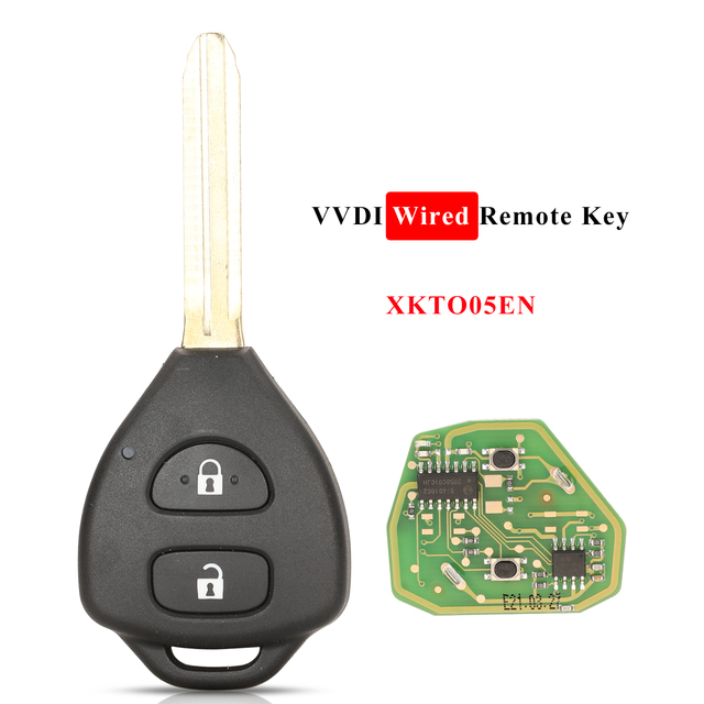 Jingyuqin السلكية العالمي مفتاح بعيد XKTO02EN XKTO03EN XKTO04EN XKTO05EN لتويوتا نمط شقة 2/3/4 BTN ل VVDI2 VVDI مفتاح أداة