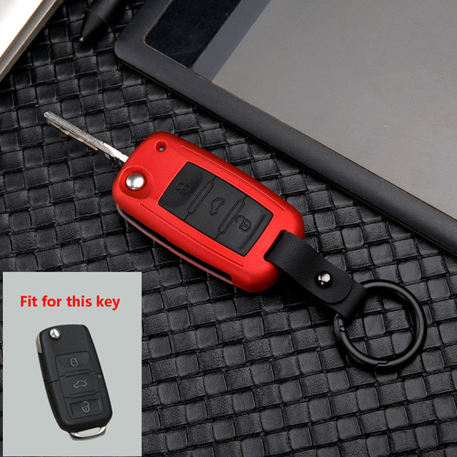 ABS Carbon Fiber Car Remote Key Case For VW Golf Bora Jetta Polo Golf Passat For Skoda Octavia A5 Fabia For Seat Ibiza L