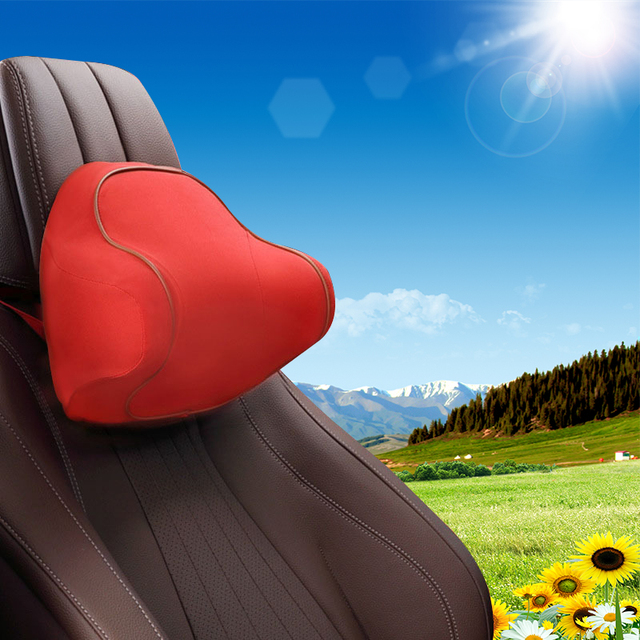 Memory Space Massage Car Neck Pillow Headrest Rest Universal Head Pillow Backrest Lumbar Supplier Pillow Car Accessories