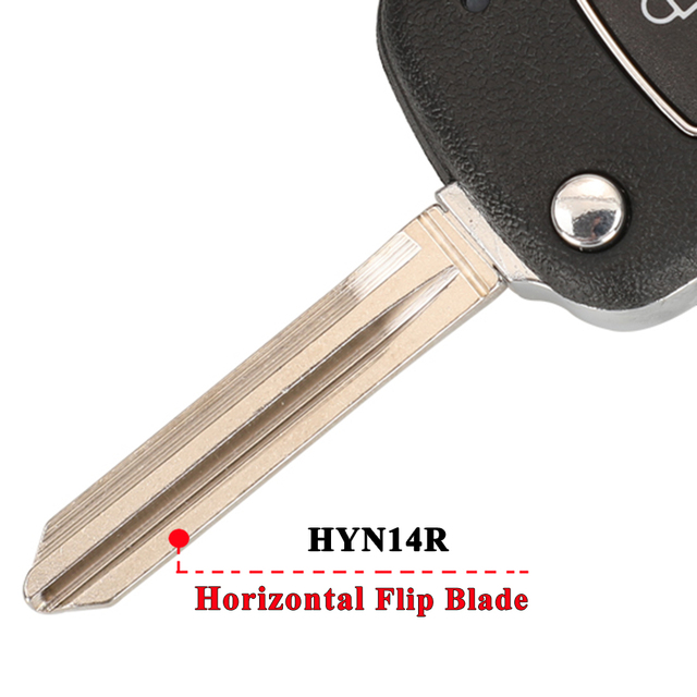 jingyuqin Horizontal Flip Remote Car Key Shell For Hyundai Solaris Creta Ix25 Kona Tucson Sonata I40 Elantra Ix35 I20 Ix45 2019