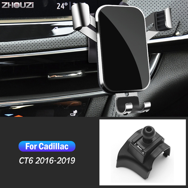 Car Mobile Phone Holder For Cadillac XT4 XT5 XT6 ATS CT4 CT5 CT6 XTS Air Outlet Mounts GPS Navigation Holder Bracket Accessories