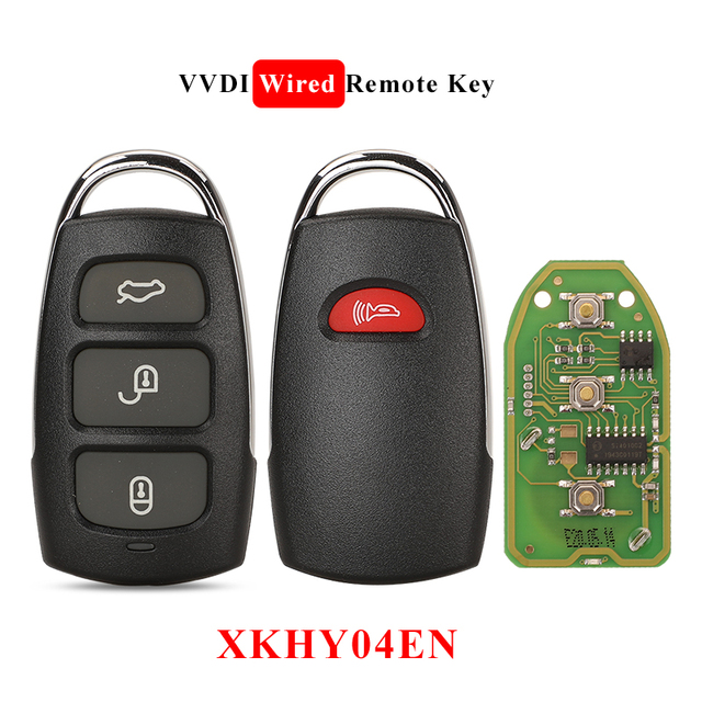 jingyuqin 5pcs XKHY00EN XKHY01EN XKHY02EN XKHY04EN Wired Remote Universal Remote Car Key for Xhorse VVDI Tool for Hyundai Style