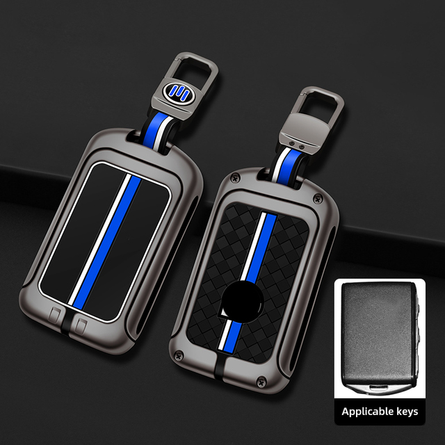 Zinc Alloy Car Key Cover Shell Bag Holder Fob Volvo XC40 XC60 XC90 S60 S90 V60 V90 Keychain Keyring Accessories