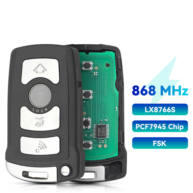 KEYYOU التحكم عن بعد سيارة مفتاح فوب 315MHz 433MHz 868MHz FCP7945 ل BMW 7 سلسلة E65 E66 E38 E39 CAS1 LX8766S 2911A12133 6918024