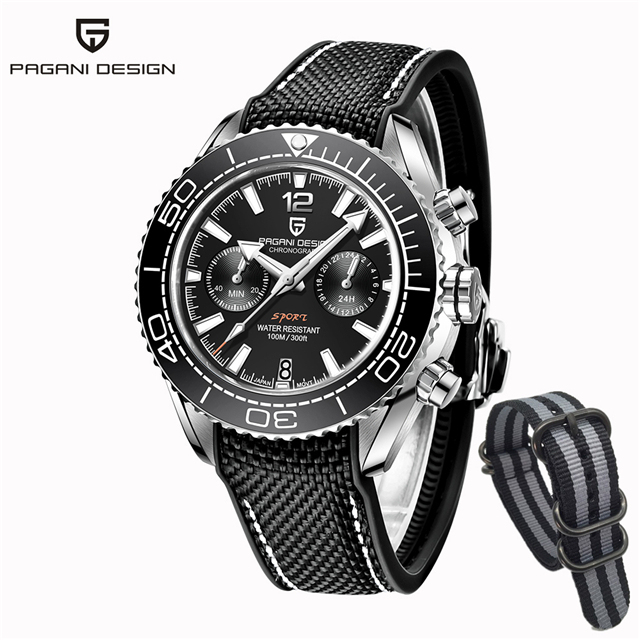 PAGANI New Design Diver Watch Men 10Bar Waterproof Date Watch Sport Watches Top Brand Mens Quartz Wrist Watch Relogio Masculino