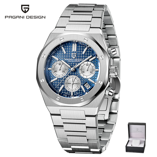 2021 New PAGANI Design Men Sports Quartz Watches Top Brand Sapphire Stainless Steel 200M Waterproof Chronograph Reloj Hombre