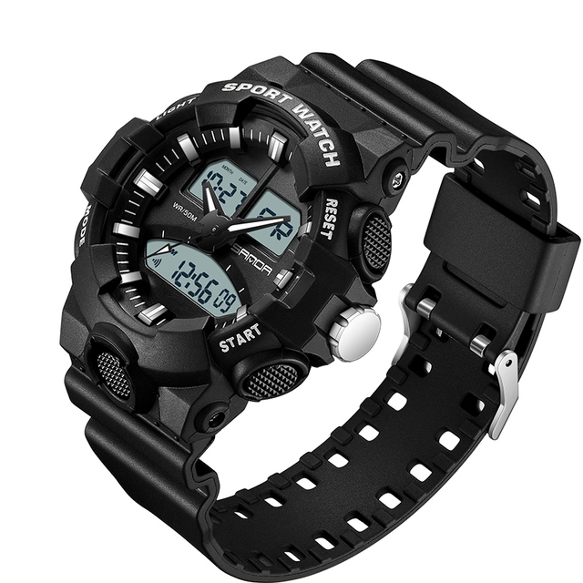 Men Analog Digital Watch Shock Resistant Military Sports Watch Multifunction Wristwatch Waterproof Watch For Man 2022