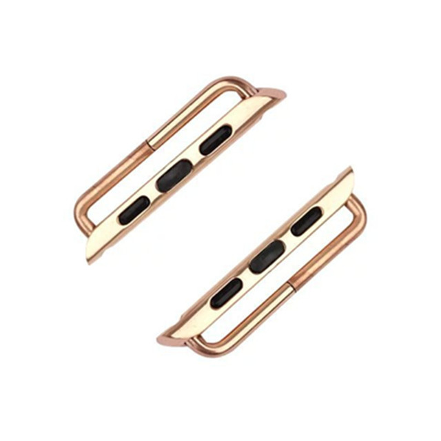 10pcs/lot Stainless Steel Watchband Adapter 1:1 For Apple Watch Band 38/40 41 42 45 44mm Chain 2 3 4 5 6 7 Connector Accessories