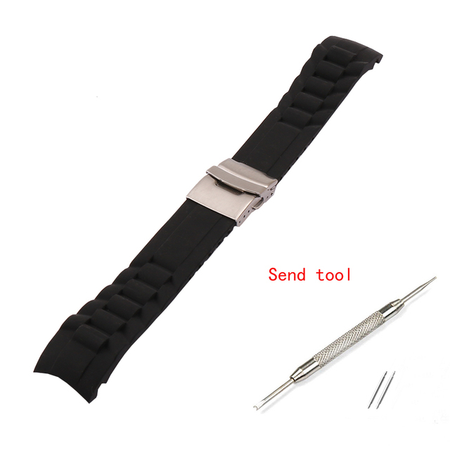 Sale!! New Waterproof 6 Colors Silicone Rubber Watch Wrist Watch Strap Band Replacement 22mm 20mm 10,000 LB Rated Radian