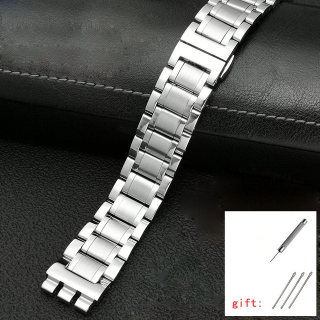 For Swatch Solid Core Metal Bracelet Concave Convex Watch Chain YCS YAS YGS Iron Men and Women Steel Ceramic Watchband