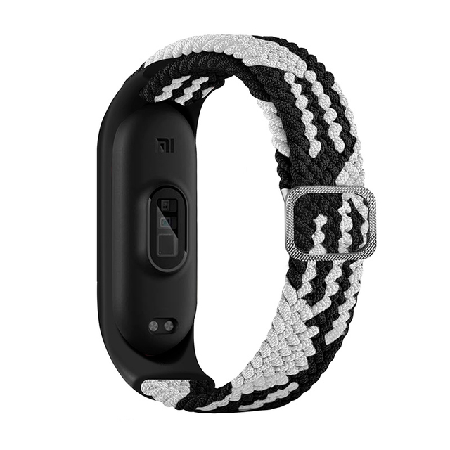 ZHIX مطاطا قابل للتعديل النايلون مضفر سوار ل Mi الفرقة 6 حزام Miband 4 3 correa معصمه ل شاومي Mi الفرقة 5 حزام