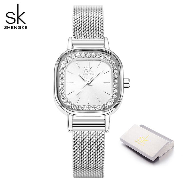 Business men watches birthday gift ladies wristwatch quartz crystals minimalist style rhinestone square dial dress accessories