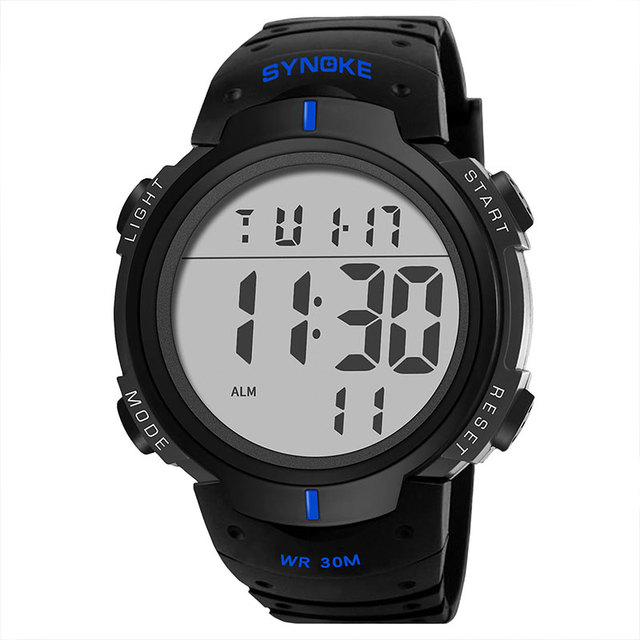 Men Alloy Watch New Digital Watch Erkek Kol Saati Waterproof Silicone Wrist Watch Dropship