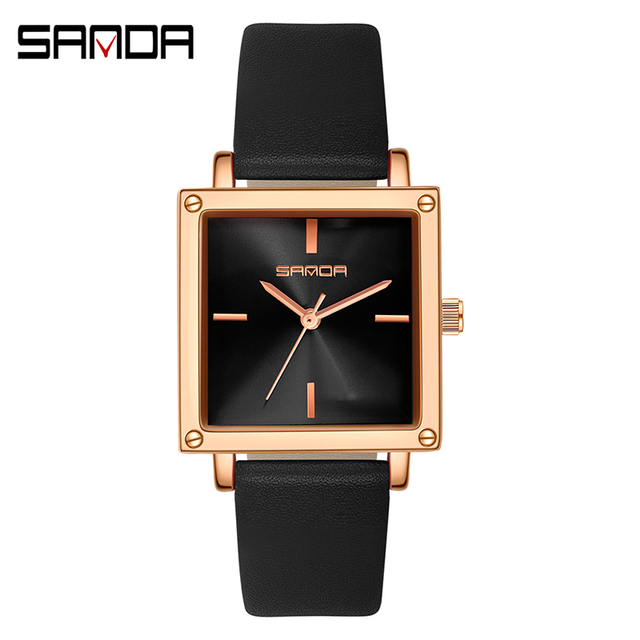 SANDA 2022 Top Brand Women Quartz Watches Simple Style Ladies Quartz Wristwatch Fashion Waterproof Watch Relogio Feminino