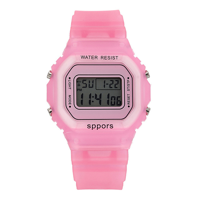 New Fashion Square Digital Watch Women Sports Watches Wrist Watch Electronic Clock