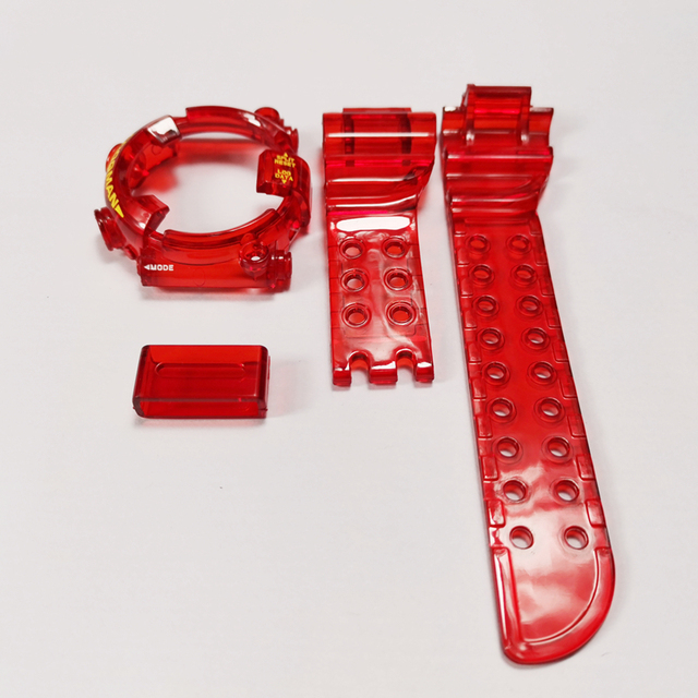 Ice Transparent Watchband Bezel for DW8200 Watch Cover Bracelet Silicone Watchband Replacement DW8200 Strap Accessories