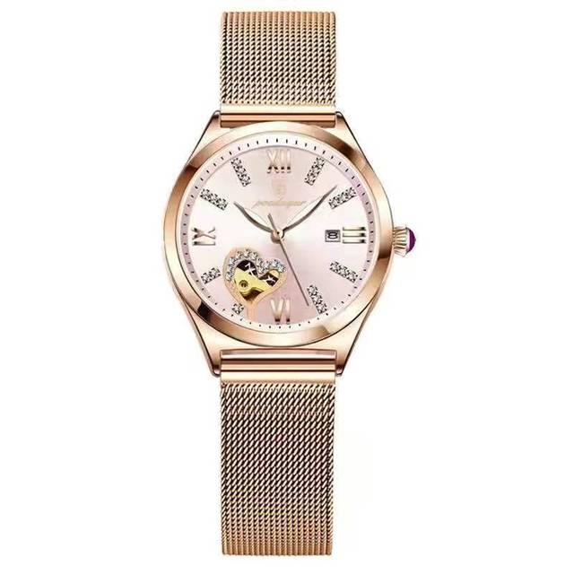 Swiss Brand POEDAGAR 2022 Fashion Women's Watch Stainless Steel Mesh Rose Gold Luxury Waterproof Luminous Ladies Quartz Watches