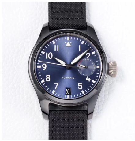 Luxury New Mens Watch Automatic Mechanical Waterproof Silver Black Blue Dial Canvas Leather Strap Male Wrist Watches