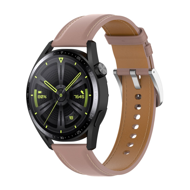 Watchband suitable for Huawei watch GT3 band for Samsung watch4 prime leather strap leather strap 20/22mm high-end business str