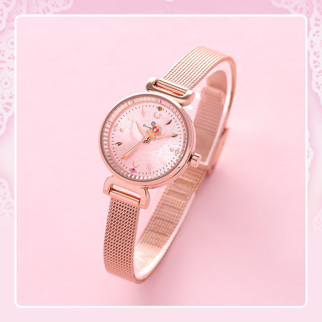 Anime OST Limited Quartz Sailor Moon Crystal Star Compact Wristwatch Women Girls Wrist Watch Jewelry Cosplay Props Birthday Gift