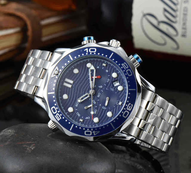 Fashion Luxury Casual Stainless Steel High Quality Sport Dial Man Quartz Watch Wristwatch for Men Relogio