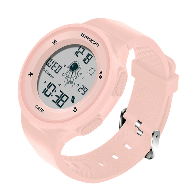 SANDA 2022 New Fashion Sport Women's Watches Digital Watch Waterproof Female Watch 5ATM Waterproof Relogio Feminino 2121