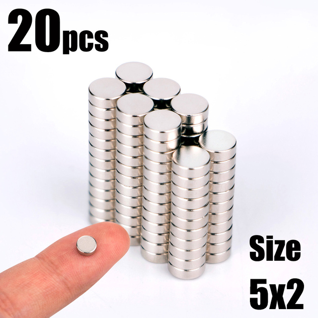 20 50 100pcs 5x2 6x1 6x2 4x2 Neodymium Magnet NdFeB Round Super Strong Permanent Magnetic imanes Disc 4x1 5x3