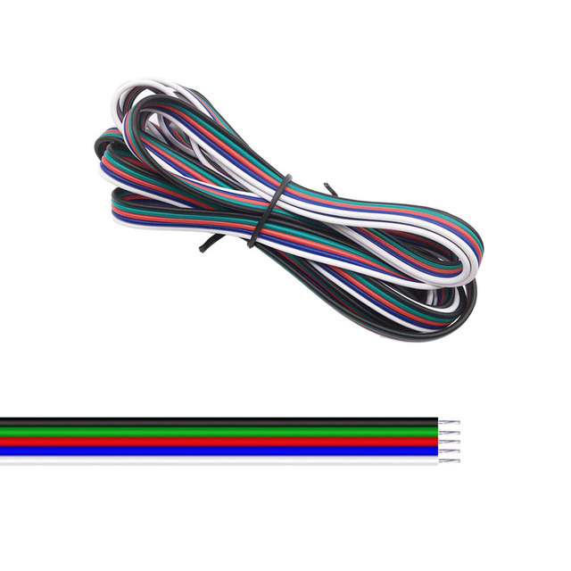 2Pin/3Pin/4Pin/5Pin/6Pin 22AWG Led Wire Cable for WS2812B WS2811 5050 2835 5730 LED Strip Light 1M/5M/10M/20M/50M/100M