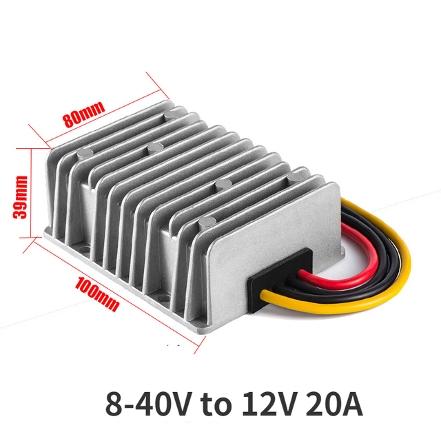 Boost Buck 8V-40V to 12V 13.8V 19V 3A 6A 10A 15A 20A 300W DC DC Voltage Stabilizer Power Converter Regulator